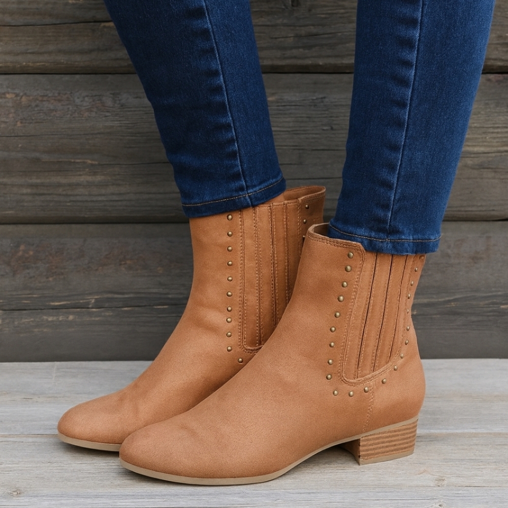A2 By Aerosoles Date Night Western Boho, Studded, Comfort Cowgirl Boots 7.5M